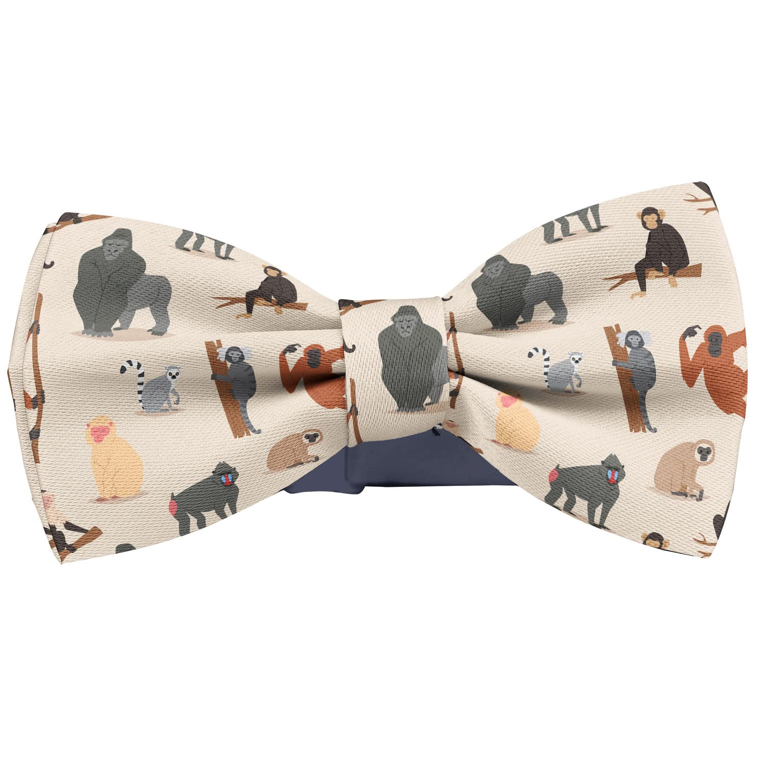 Bow Ties For Men Dog Print KAWAMOUSE Adjustable Pre-tied Bow Tie