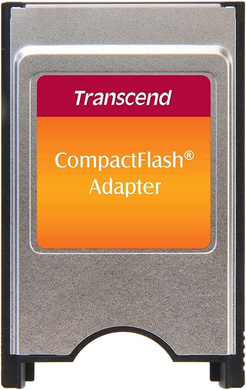 Transcend TS0MCF2PC PCMCIA CompactFlash Adapter, Grey, 1 Pack