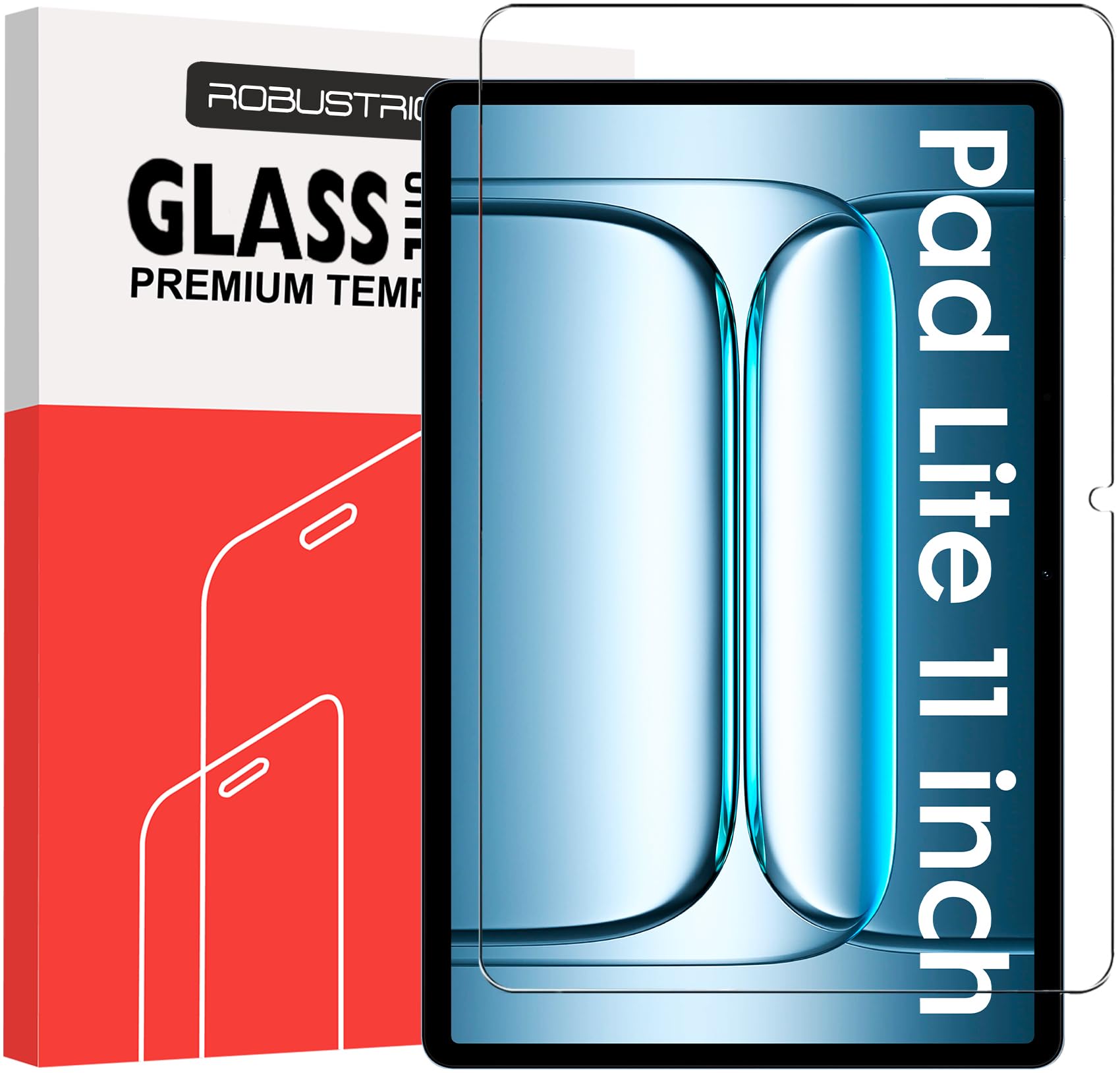 Robustrion Tempered Glass for OnePlus Pad Lite 11 inch Screen Protector Guard for OnePlus Pad Lite 11 inch Tablet - 1 Pack