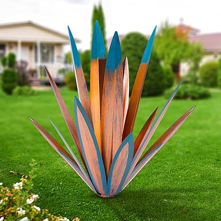 Metal Tequila Country Sculpture DIY Tequila Plant Home Décor Ornament Indooutdoor Statuette Patio Lawn Patio Stake Decoration Gift to The Garden