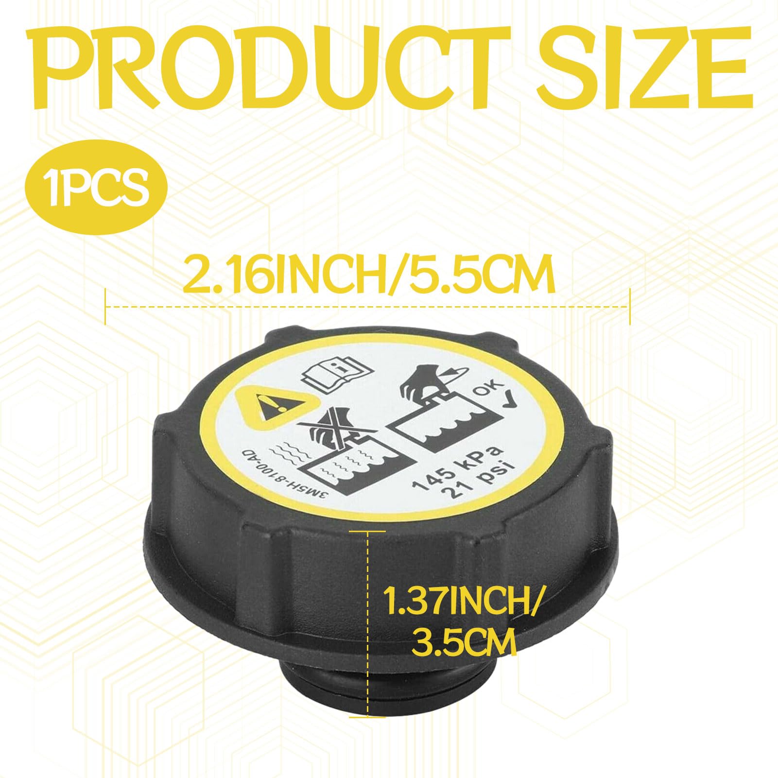 Tappo Serbatoio Acqua Radiatore Per Ford Fiesta MK6/MK7, Focus, Kuga - DG938101AA - Foto 9