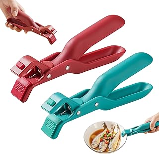 Cxqbsmy Multi-Function Anti-Scald Bowl Clip, 2Pcs Multi-Purpose Hot Bowl Dish Plate Gripper Clips Tongs Clamp Holder for K...