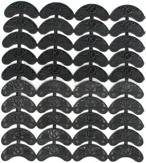 40 Piezas 20 Pares de Protectores de TacóN de Goma Plates Grifos Almohadillas de ReparacióN de Zapatos DIY TAMAÑO: 56X24X3.1Mm