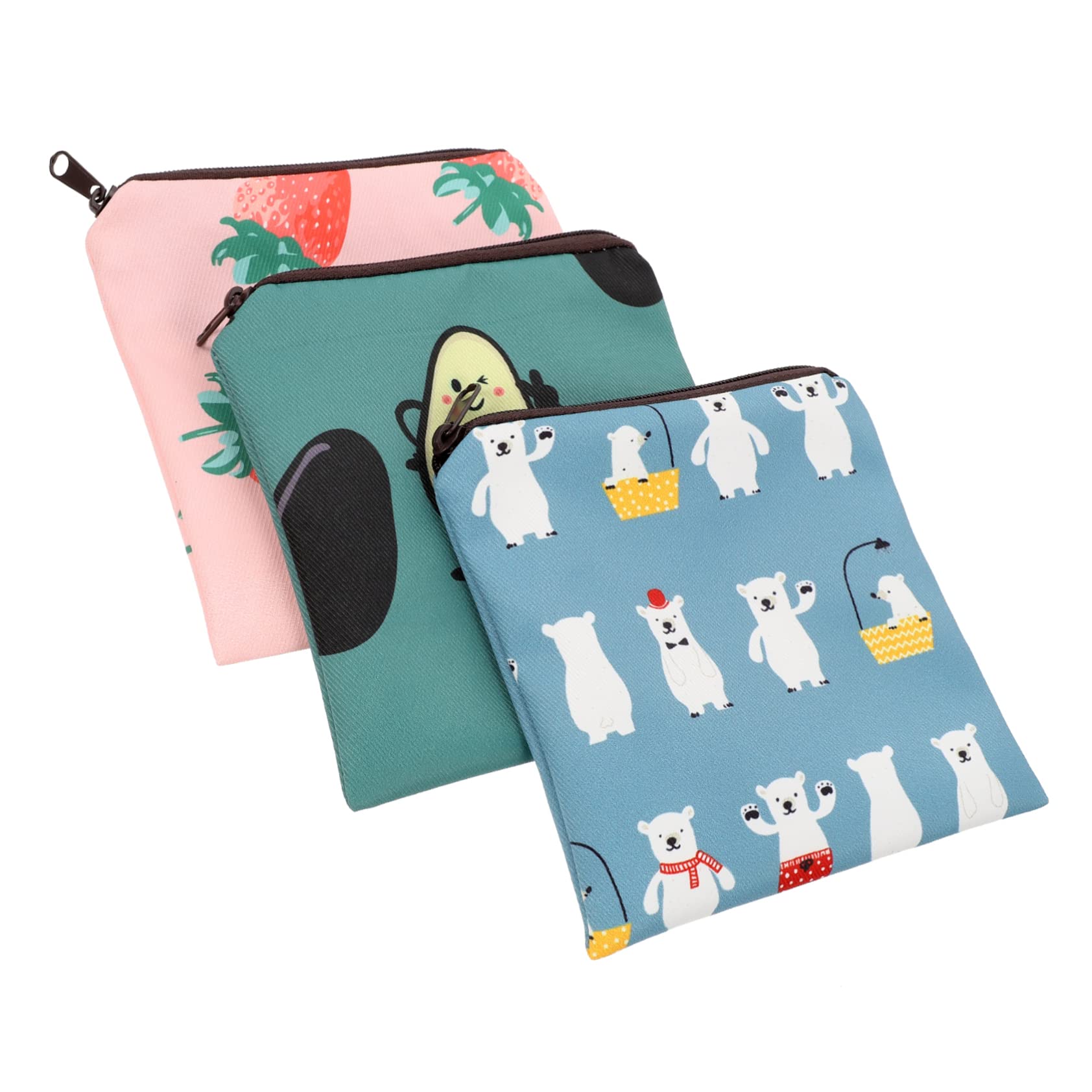 Healvian 12pezzi Assorbenti Design Cartoon Portatile Per Ciclo Custodia Riutilizzabile Per Assorbenti Per Scuola e