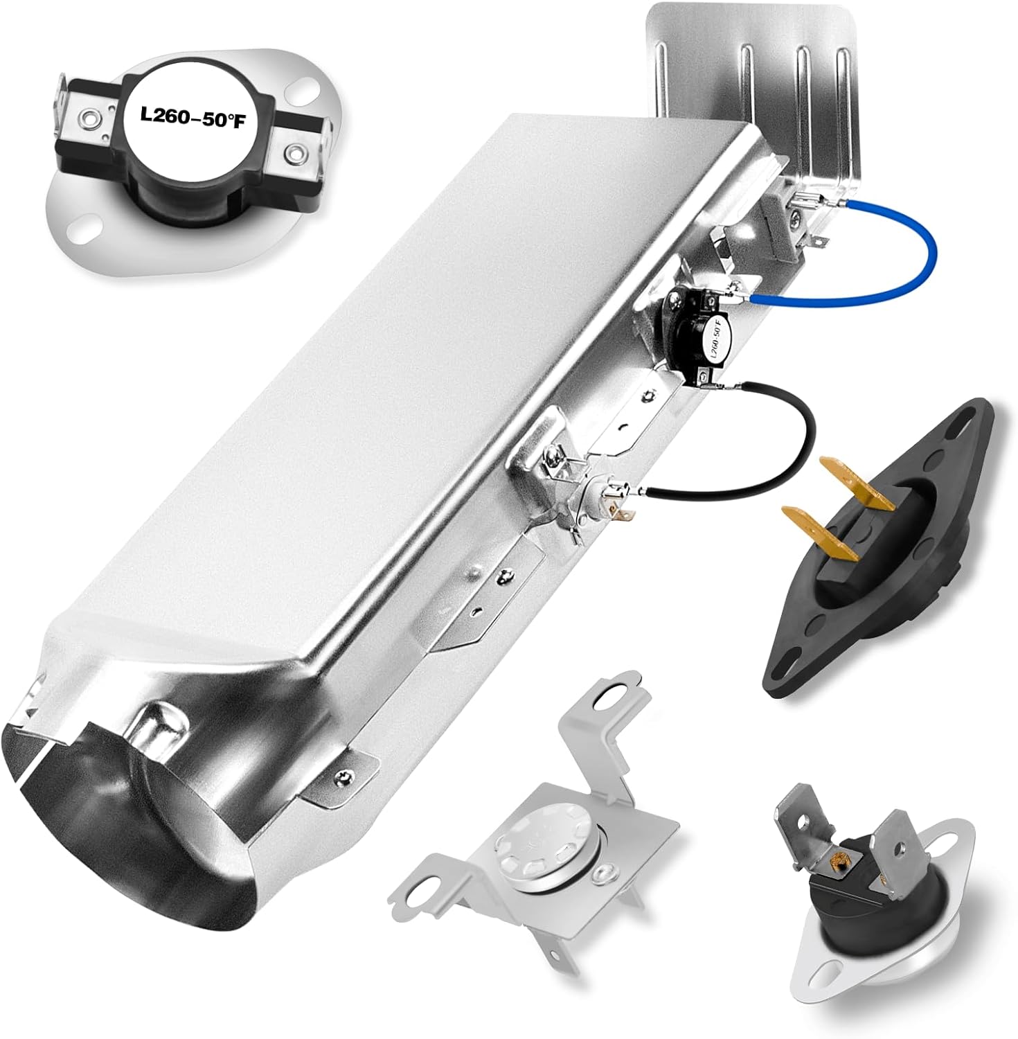 DC97-14486A Dryer Heating Element for Samsung DV40J3000EW/A2 DV42H5000EW/A3 DV45H7000EW/A2 DV42H5200EW/A3 DV42H5400EW/A3 DVE50R5400W/A3 DV393ETPAWR/A1 DV330AEW/XAA DV448AEW/XAA DV5451AEW/XAA