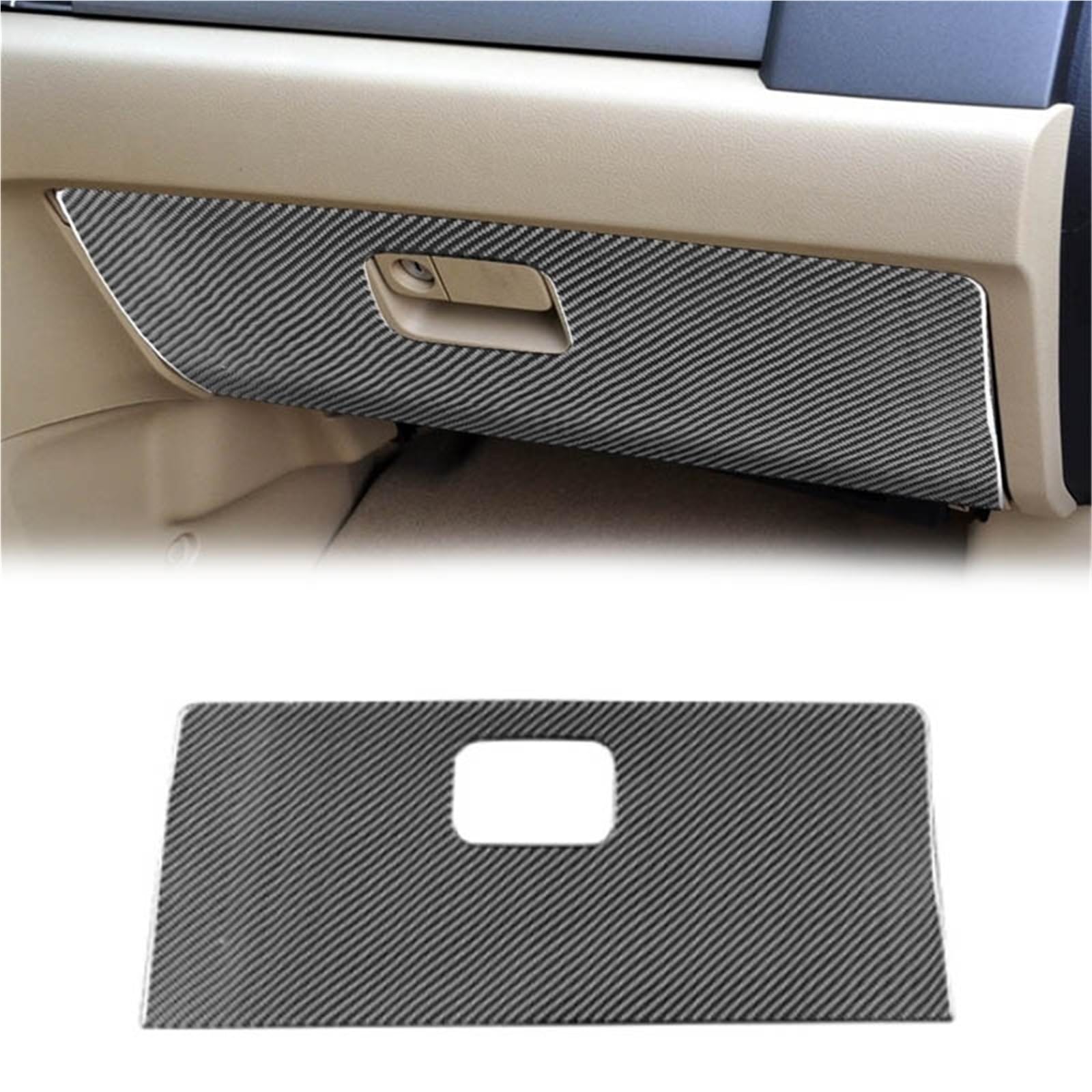 Interior Decoration for CRV CR-V 2007-2011 Carbon Fiber Interior Car Co-Pilot Panel Decorative Sticker Cover Trim Accessories