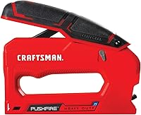 CRAFTSMAN CMHT82643 Heavy Duty Reverse Squeeze Stapler with PUSHFIRE Tech - Low Kickback, Lightweight Control