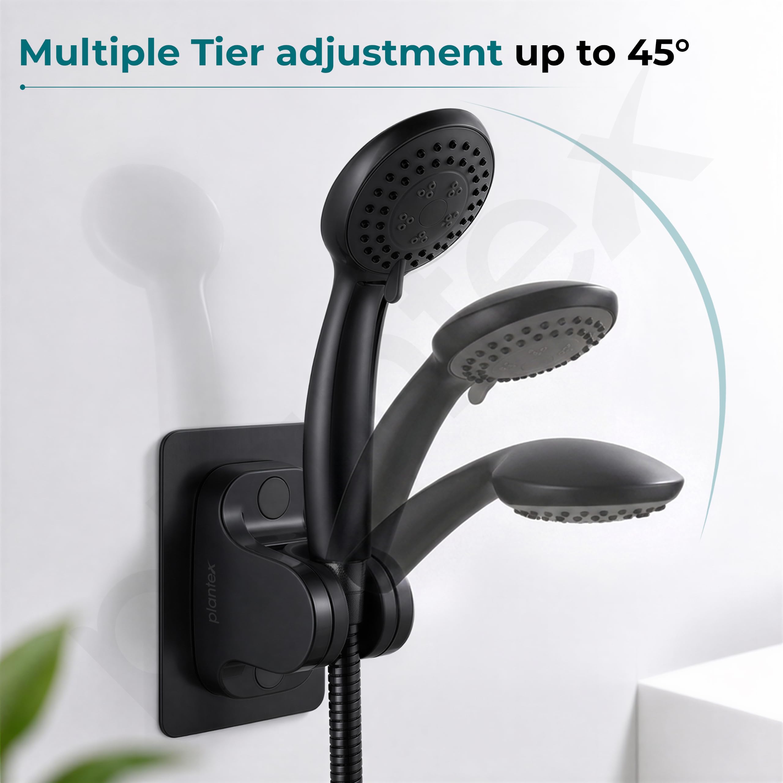 Drill-Free Shower Holder - Easy Wall Mount -6