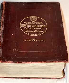 webster's international dictionary 英英辞典 Webster's New International Dictionary of the English