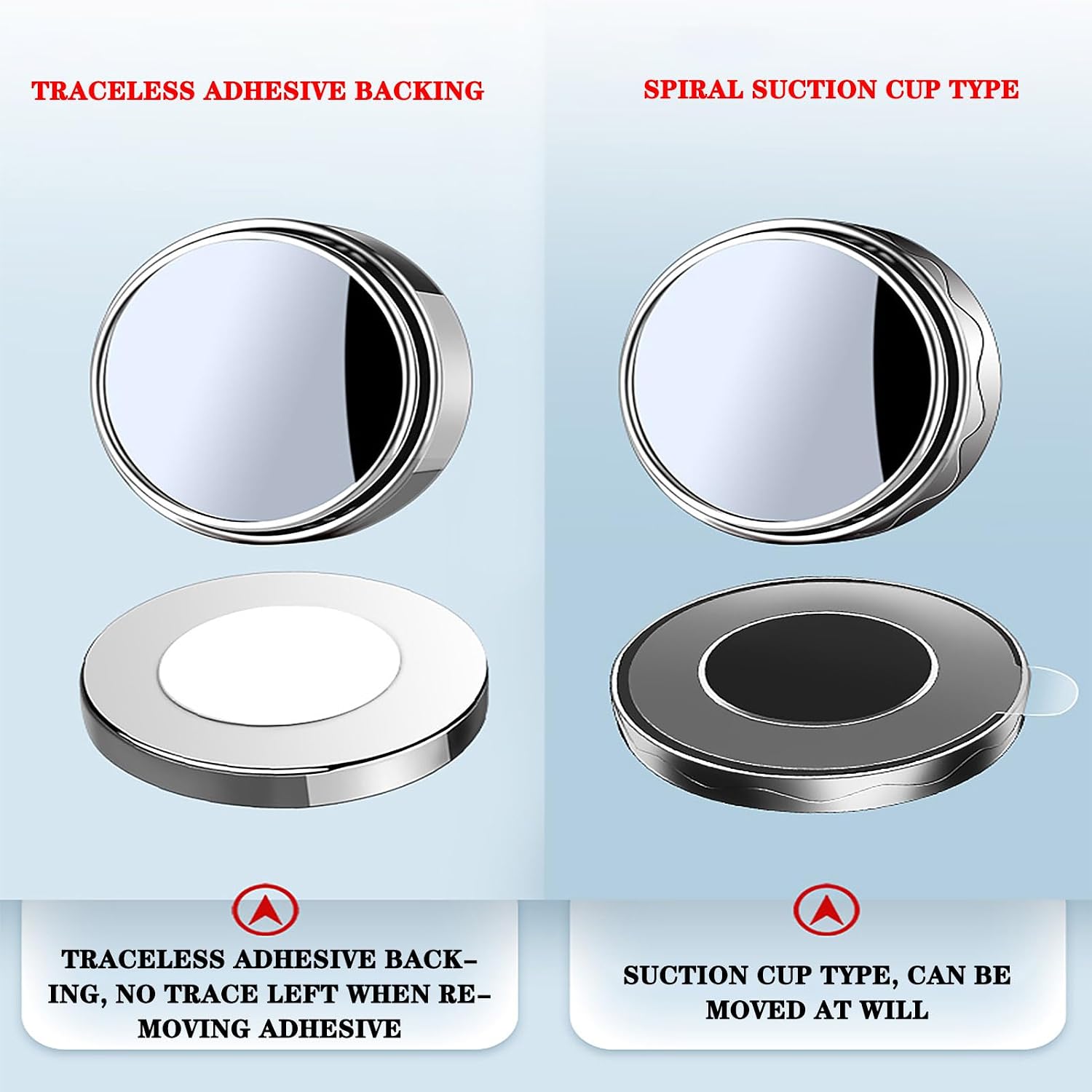 2pcs Blind Spot Car Mirror for Porsche Boxster Cayman Carrera Taycan 360° Rotate Convex Rear View Mirrors Reversing Auxiliary Blind Looking-Glass Car Mirror Accessories