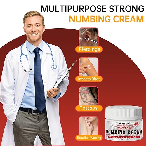 Miniatura 5 de Crema anestésica para tatuajes sin dolor, dura de 6 a 8 horas, tatuaje de crema anestésica de máxima resistencia, la mejor crema anestésica para