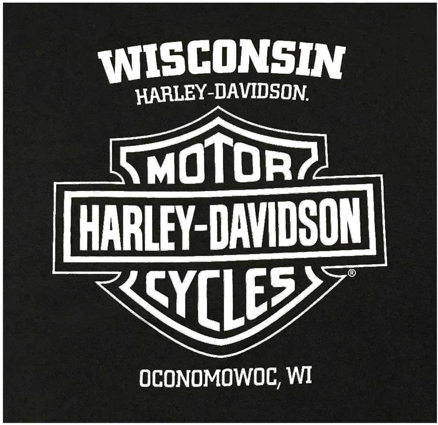 Harley-Davidson Men's Streamer Crew-Neck Pullover Fleece Sweatshirt - Black
