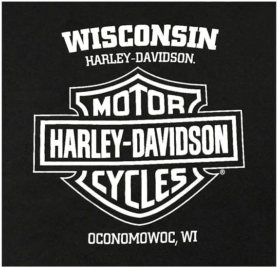 Harley-Davidson Men's Profound Poly-Blend Crew-Neck Pullover Fleece Sweatshirt