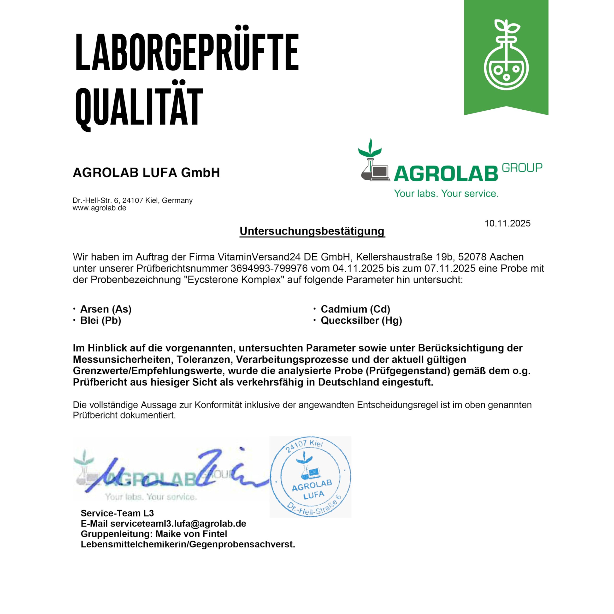 Ecdysteron Komplex - 760 mg pro Kapsel – Mit 90% Beta-Ecdysteron, L-Leucin & Piperin – Hochdosiert & in Premiumqualität - 60 vegane Kapseln