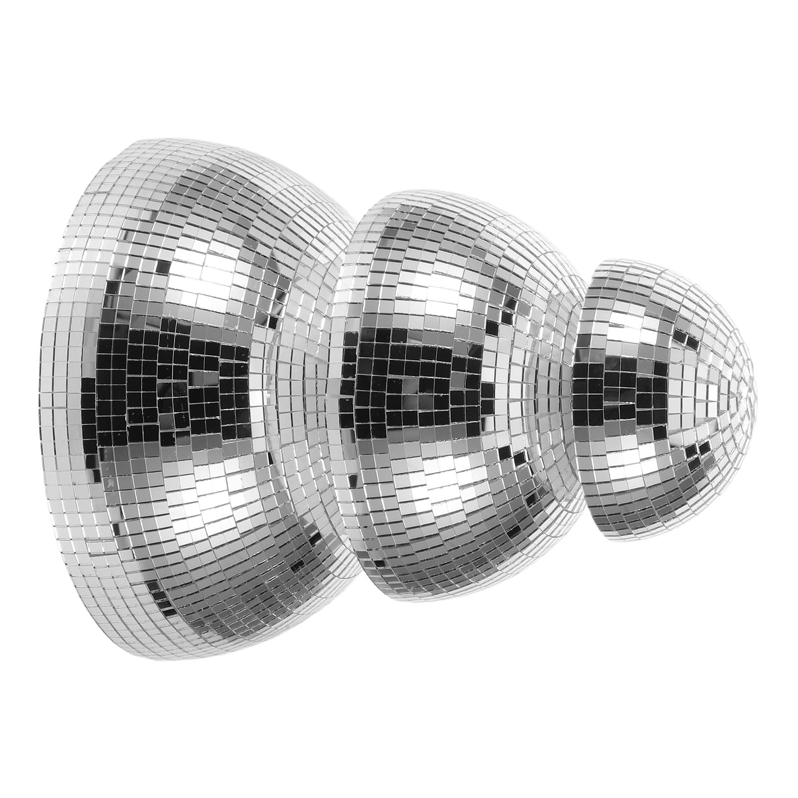 Demi-sphères disco faciles à nettoyer et à fixer au mur pour décor de fête