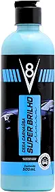 V8, Cera de Carnaúba Automotiva, Super Brilho, Líquida, 500 ml, Azul