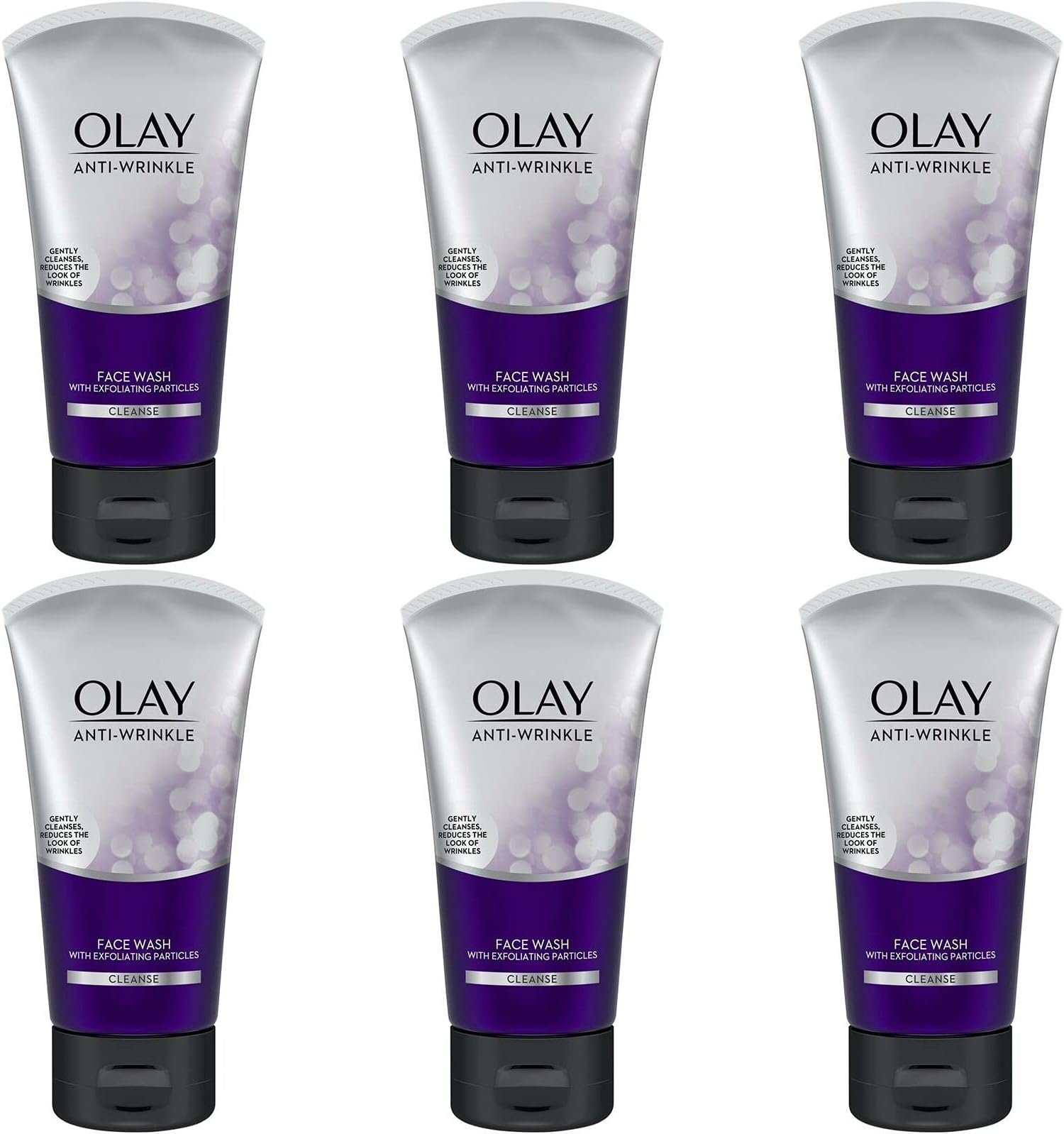 6 x Olay Anti-Wrinkle Face Wash 150ml