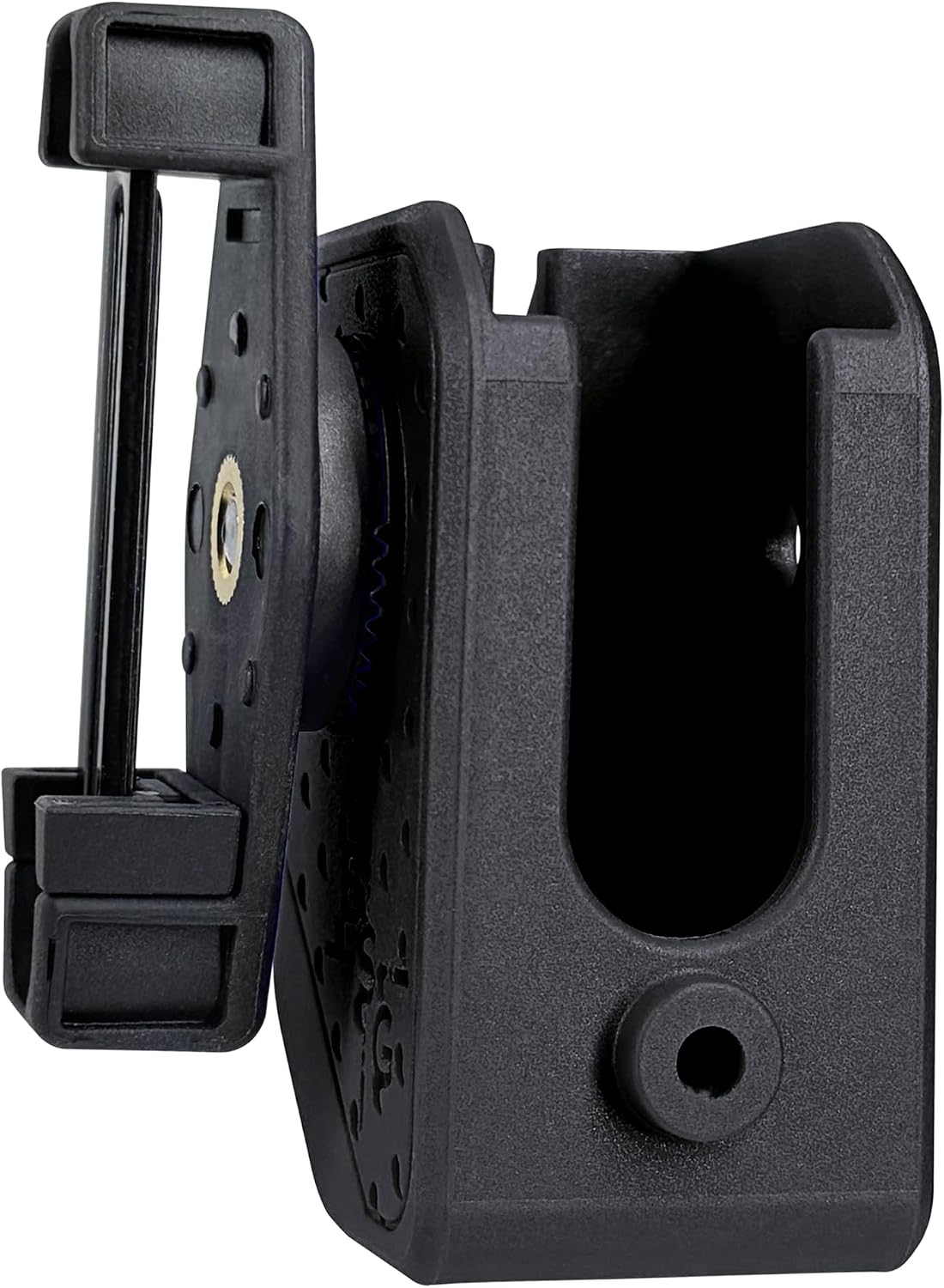 Ambidextrous Double Stack Magazine Pouch, Retention Screw, Adjustable Metal Tab Mount for 1.5" and 1.75" Belts, USPSA IPSC Competition