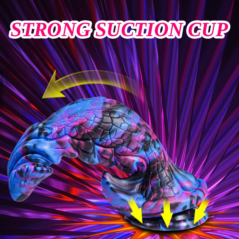 9.8 Inch Huge Fantasy Dildo from Monster with Large Suction Cup, Silicone Dragon Dildo XL Anal Plug Flexible G-spot Adult Big Penis for Women & Men: MAGIC