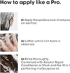 L'Oreal Professionnel Absolut Repair Shampoo, Repairing Shampoo for Dry & Damaged Hair, Restructures & Adds Shine, With Protein & Omega 9