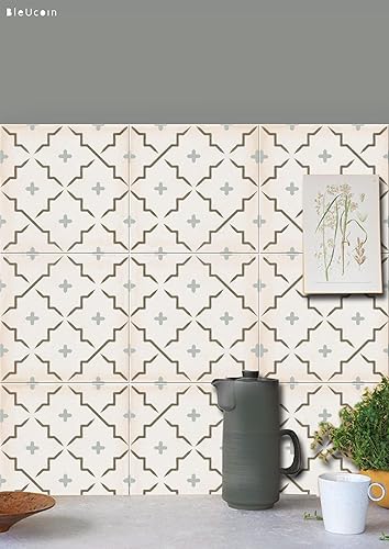 Miniatura 3 de Bleucoin Cannes - Adhesivos de azulejos para cocina, baño, salpicaduras, impermeables, extraíbles, ecológicas, calcomanías de vinilo para bricolaje,