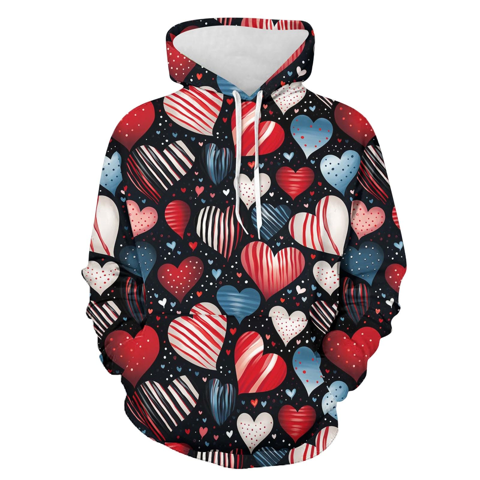 Pull à capuche imprimé 3D haut de gamme au design moderne homme - 4
