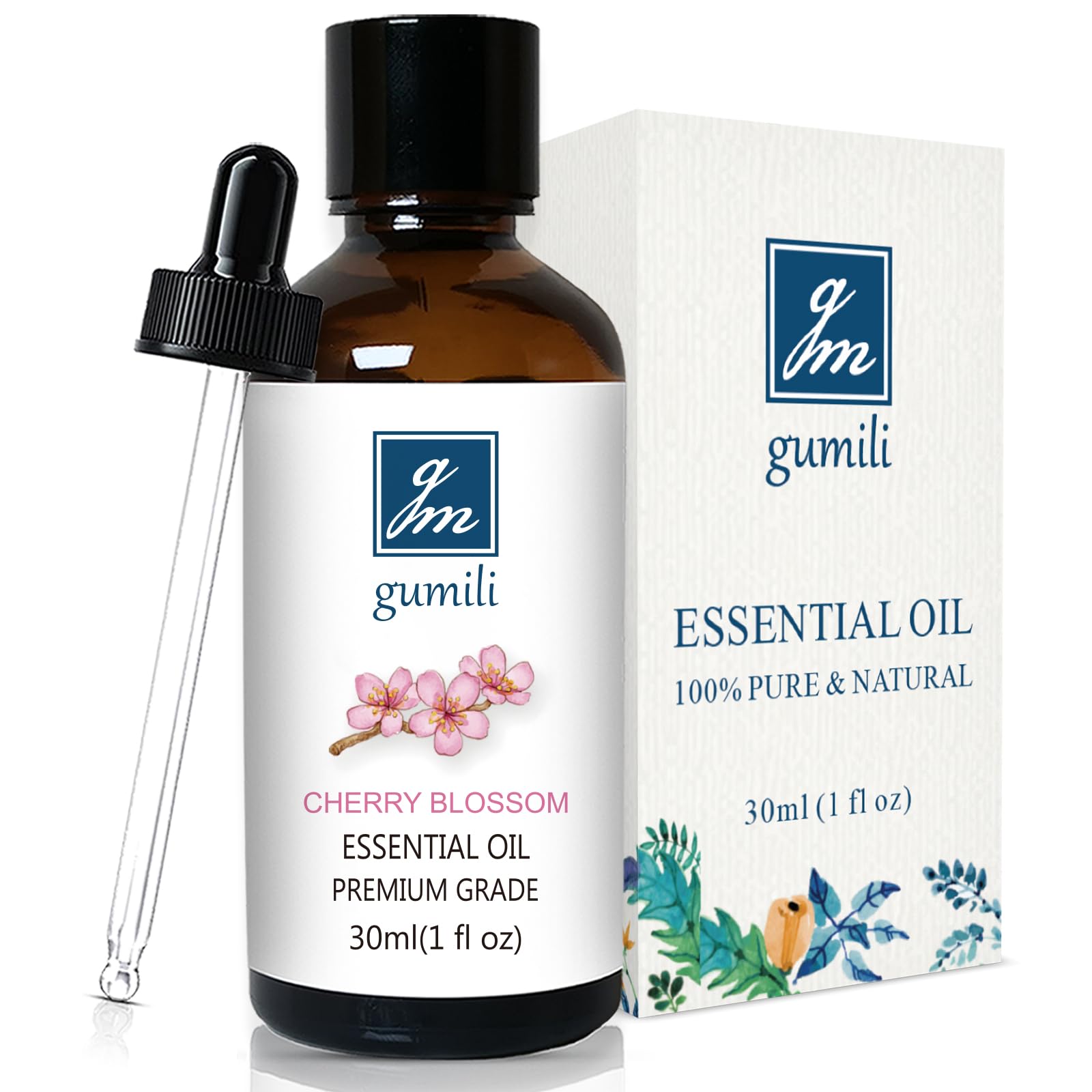 GM Gumili Cherry Blossom Essential Oil for Diffuser, 1 Oz