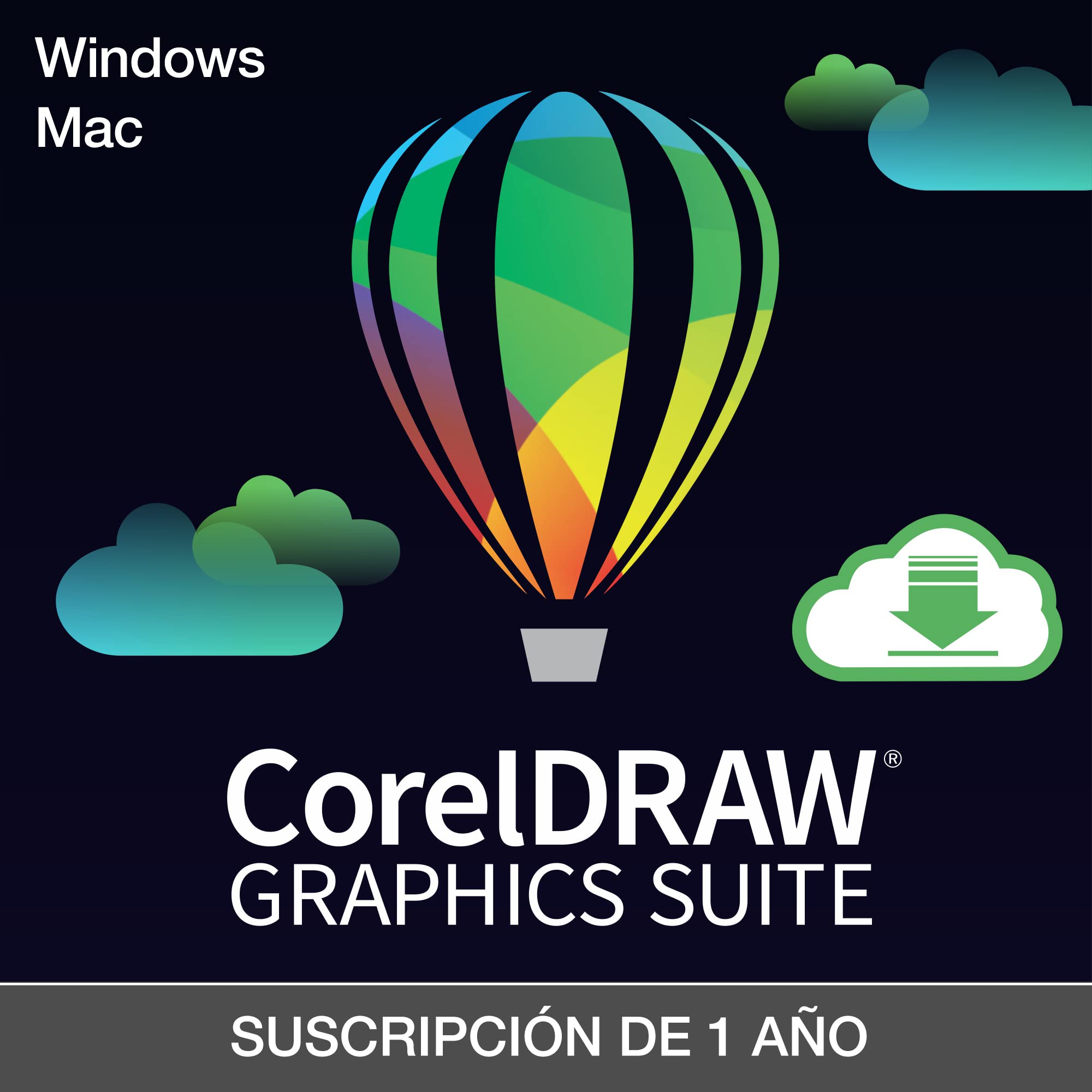 Corel CorelDRAW Graphics Suite 2026, 1 año, 1 dispositivo, Descarga digital