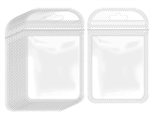 Mini Skater Bolsas de plástico pequeñas para joyas, bolsas autoadhesivas transparentes de 2 x 4 pulgadas, resellables, con cierre de cremallera,