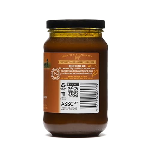 Miniatura 8 de ABBCo Caldo de hueso de res con cúrcuma con péptidos de colágeno, jengibre y pimienta negra. Bebida digestiva nutritiva que apoya la salud