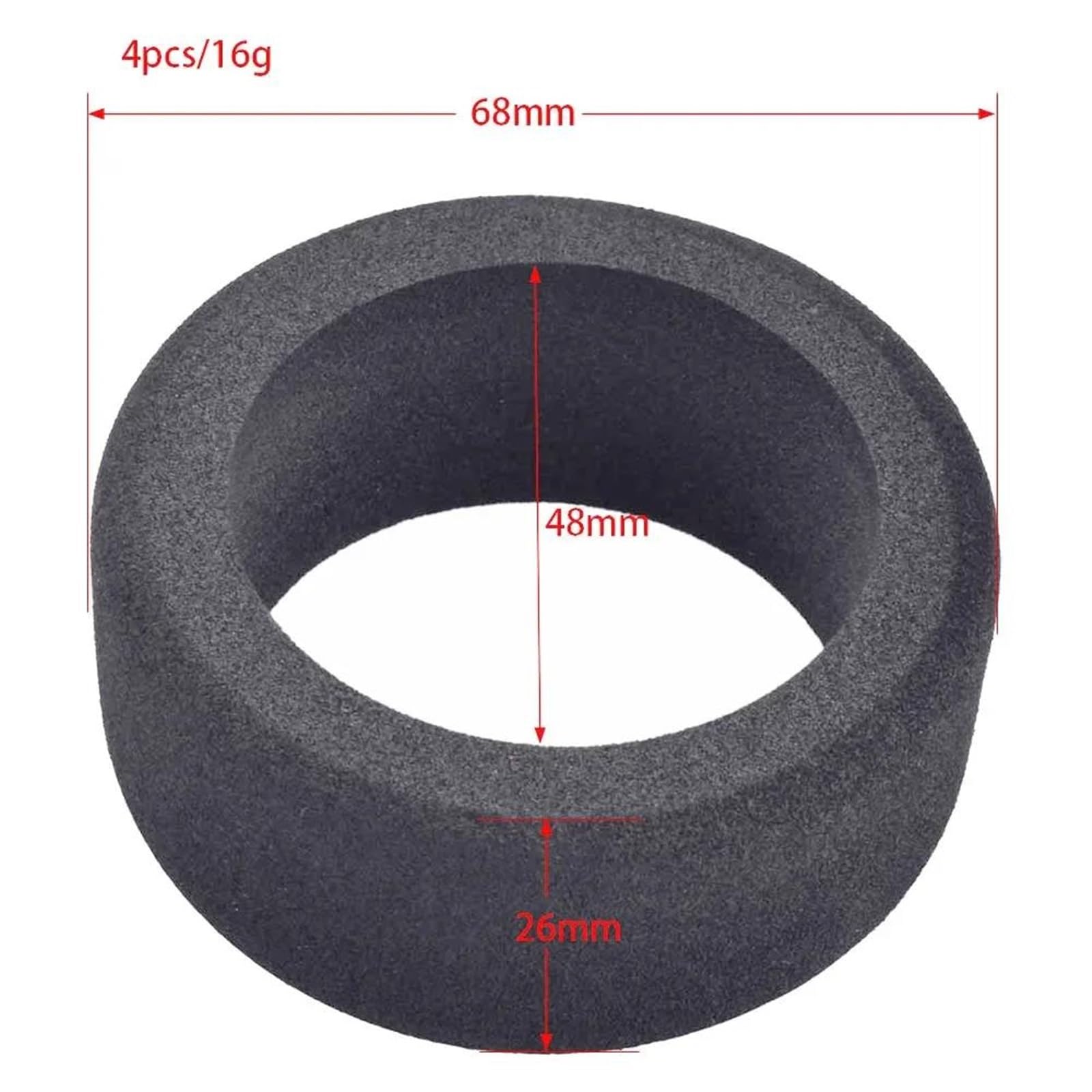 Compatible con RC para HSP para HPI Juguetes De Modelo Coche Carreras Neumáticos Esponja A Escala 1/10 Y Llantas Desplazamiento 3 Mm Hexagonal 12 Neumáticos RC