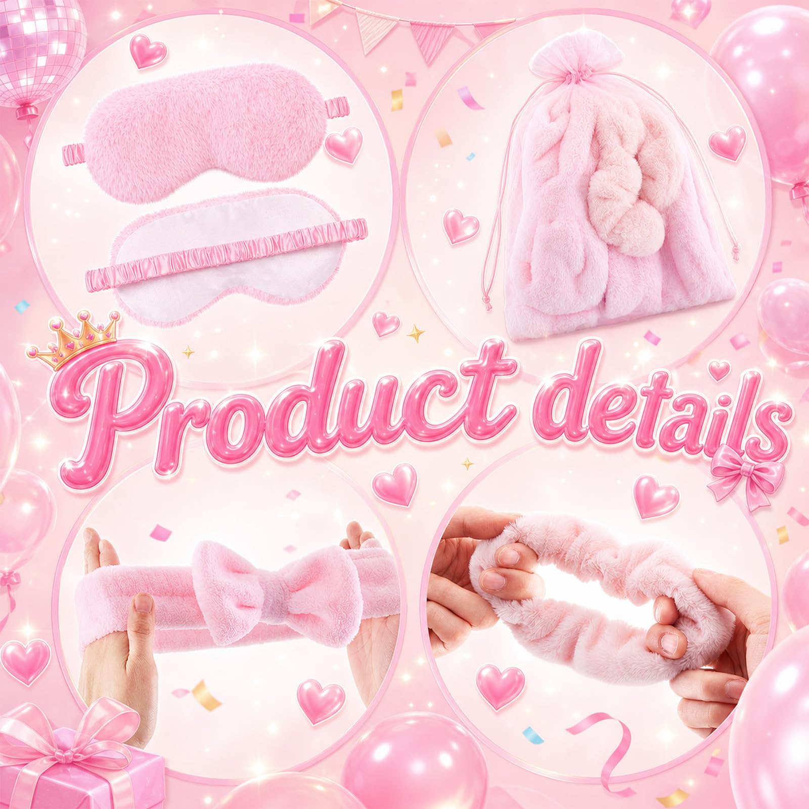 Amazon.com: Fanfanwin 48 Pcs Sleepover Party Supplies Kit  display picture 2