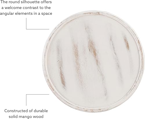 Miniatura 6 de Powell Company Mesa redonda Powell Sympico de madera encalada