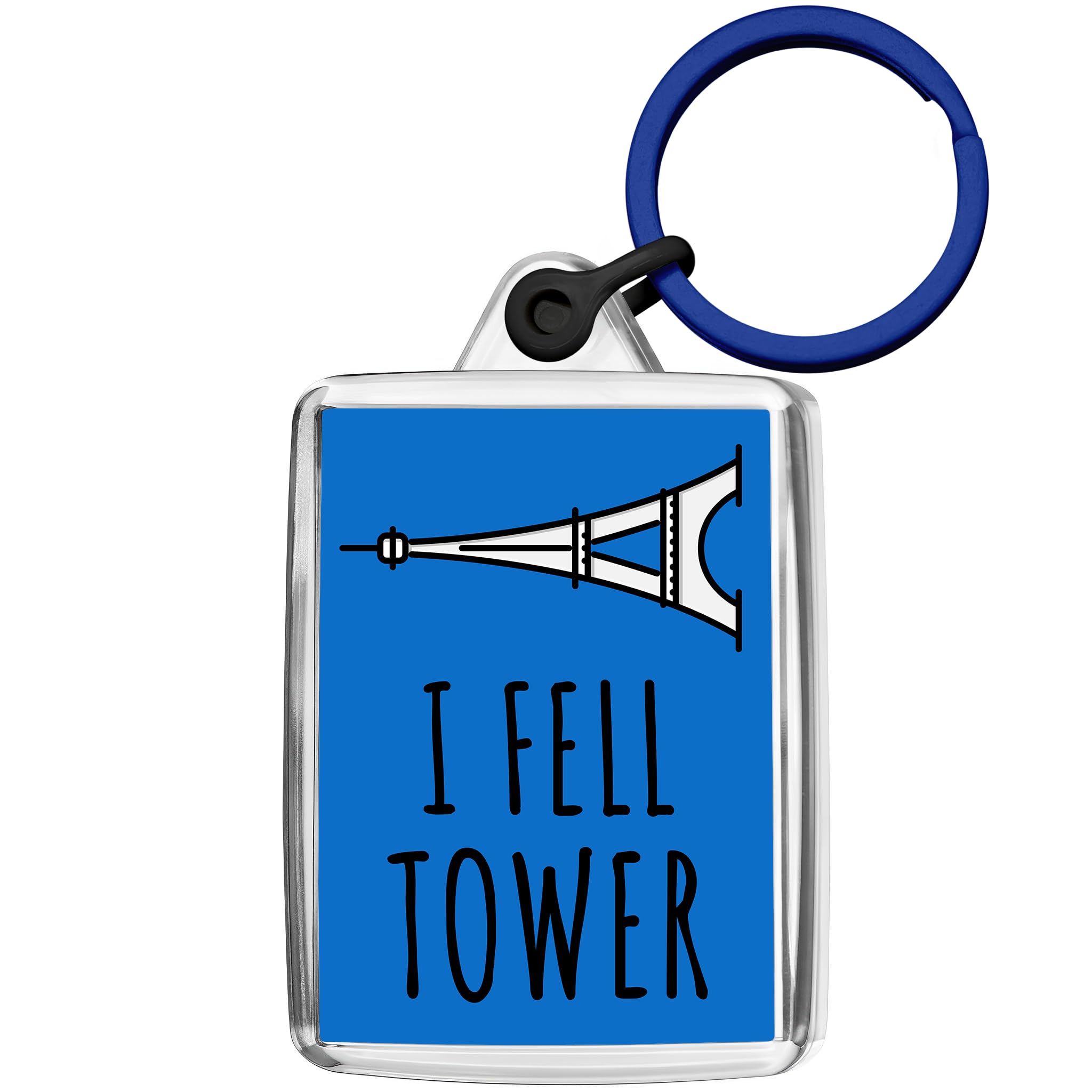 Pixly® Eiffel Tower Keyring Key Fob Keychain Paris France Souvenir Keepsake Funny Joke Gift for Him Her