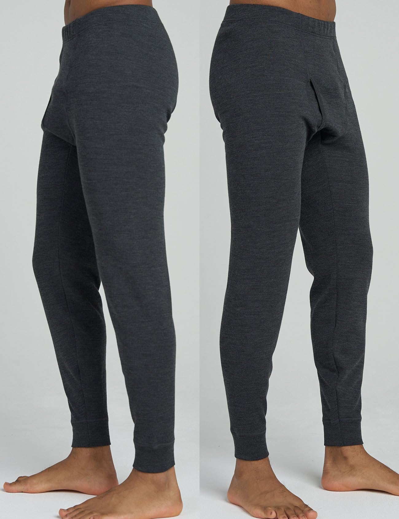 LAPASA 100% Lana Merino Calzamaglia Termica Lunghi Peso Medio Pesanti M30 M68 - Abbigliamento Termico Leggings Invernali Trekking Running Montagna Sci Snowboard