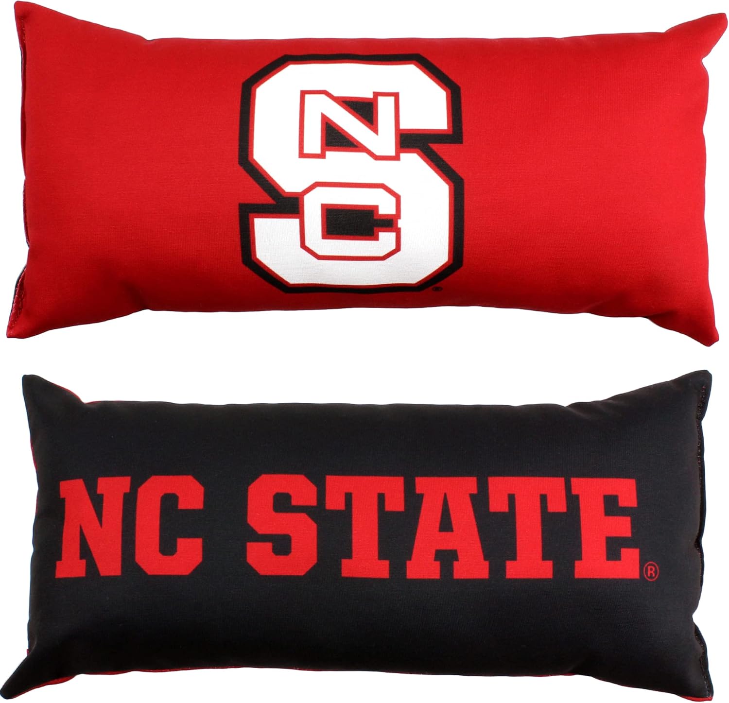 College Covers Everything Comfy NC State Wolfpack 2 Sided Bolster Small Travel Pillow Decorative Pillow 16 x 6