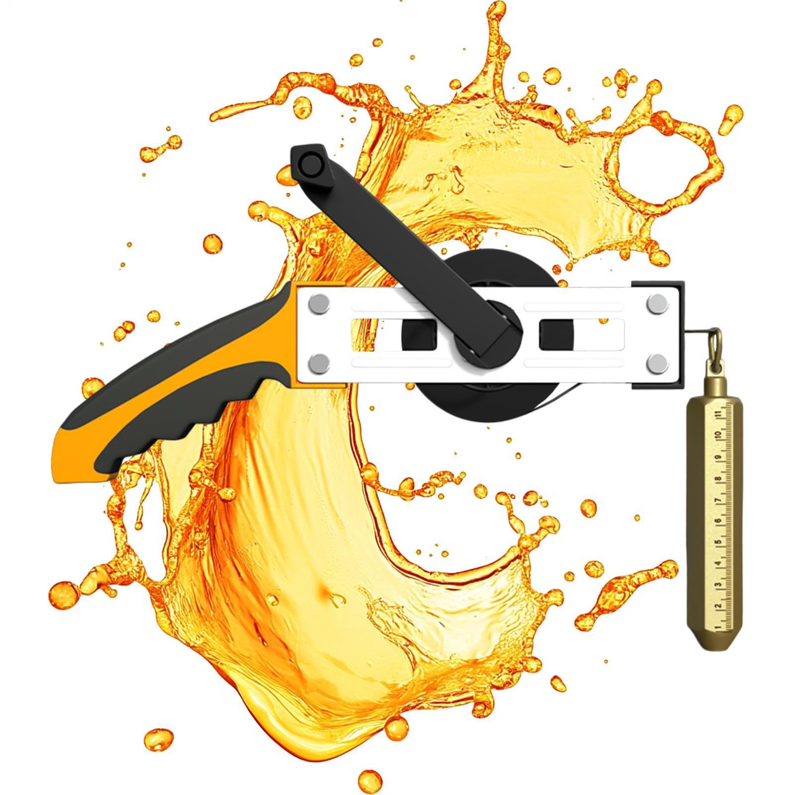 Nastro di misura per petroliferi Righello Precisione Acciaio Con Da 14,9 m | Nastro Di Misurazione Profondità Per Automotive Marina Magazzino Fabbrica Garage Officina Edilizia