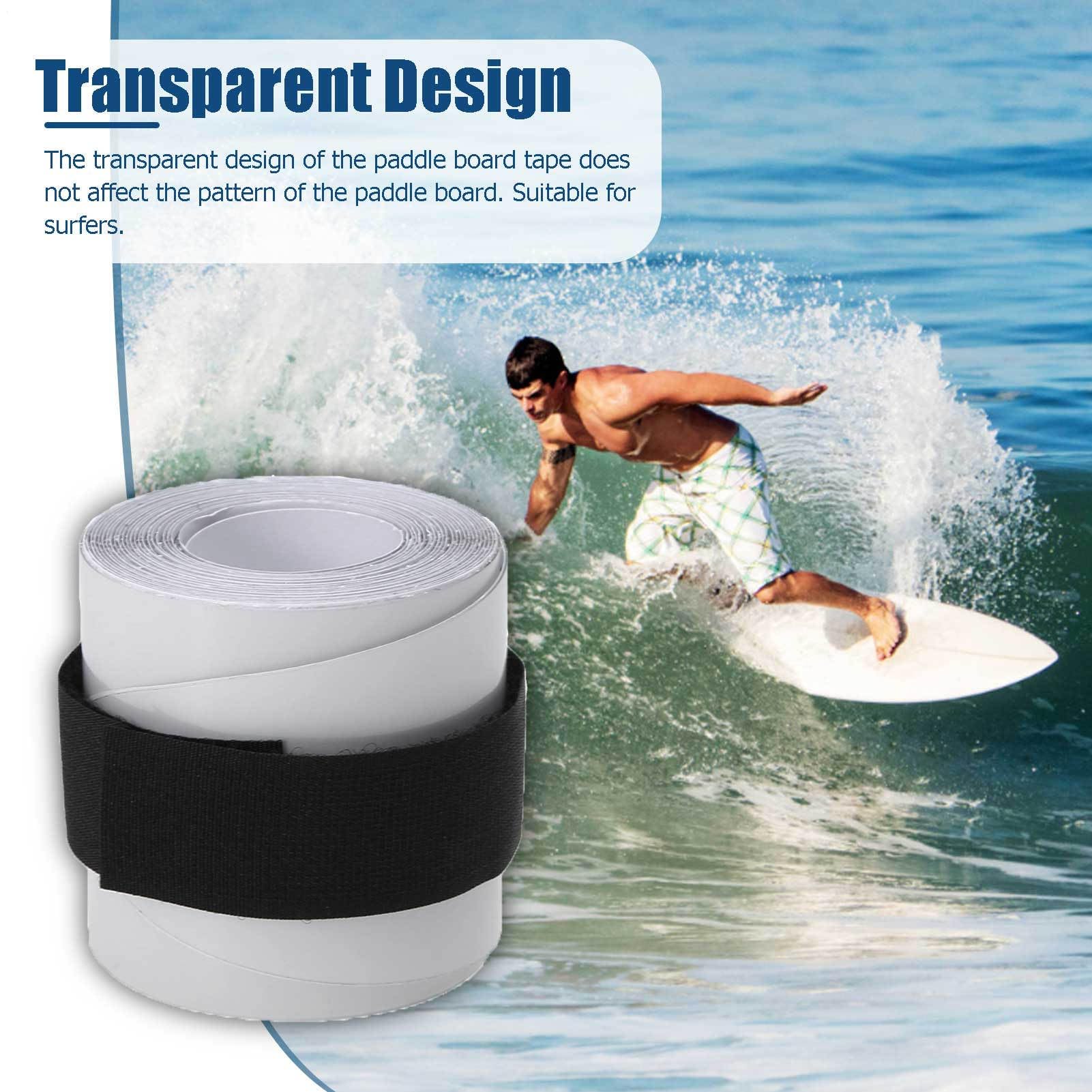 Nastro binario a paddle board - Striscia di protezione del bordo del bordo surf, avvolgimento di protezione adesiva | Film di schermatura anti -scratch resistenti, barriera a terra impermeabile con te
