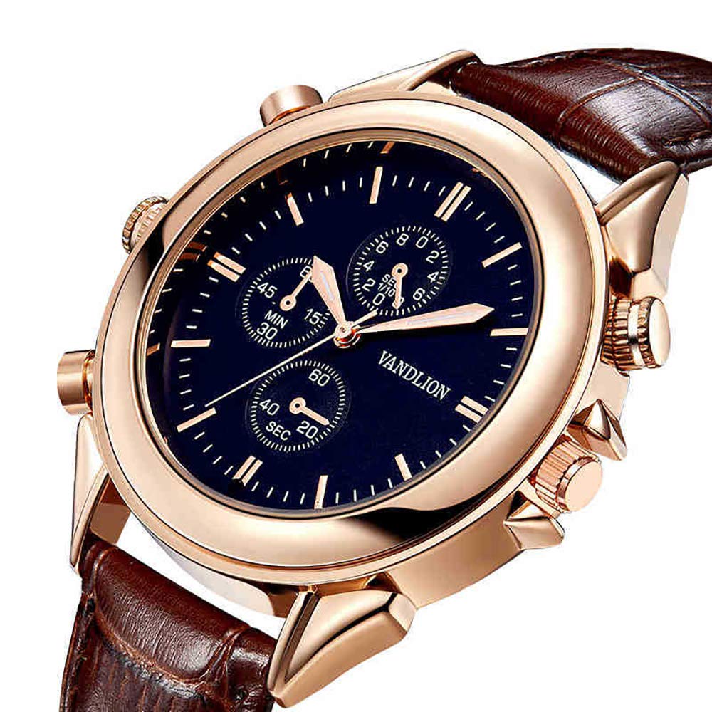 TBY Recording Pen Mini HD Noise Recording Meter Multifunctional Intelligent Stealth Recording Watch Recorder USB Interface MP3 Player,Brown,32GB