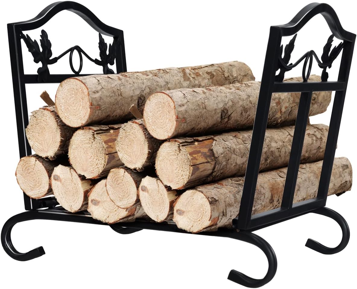 Portable Firewood Rack, Folding Heavy Duty Log Storage Rack Lightweight Suitable for Indoor Outdoor, Fire Wood Holder Stacker for Fireplace Stove Fire Pit