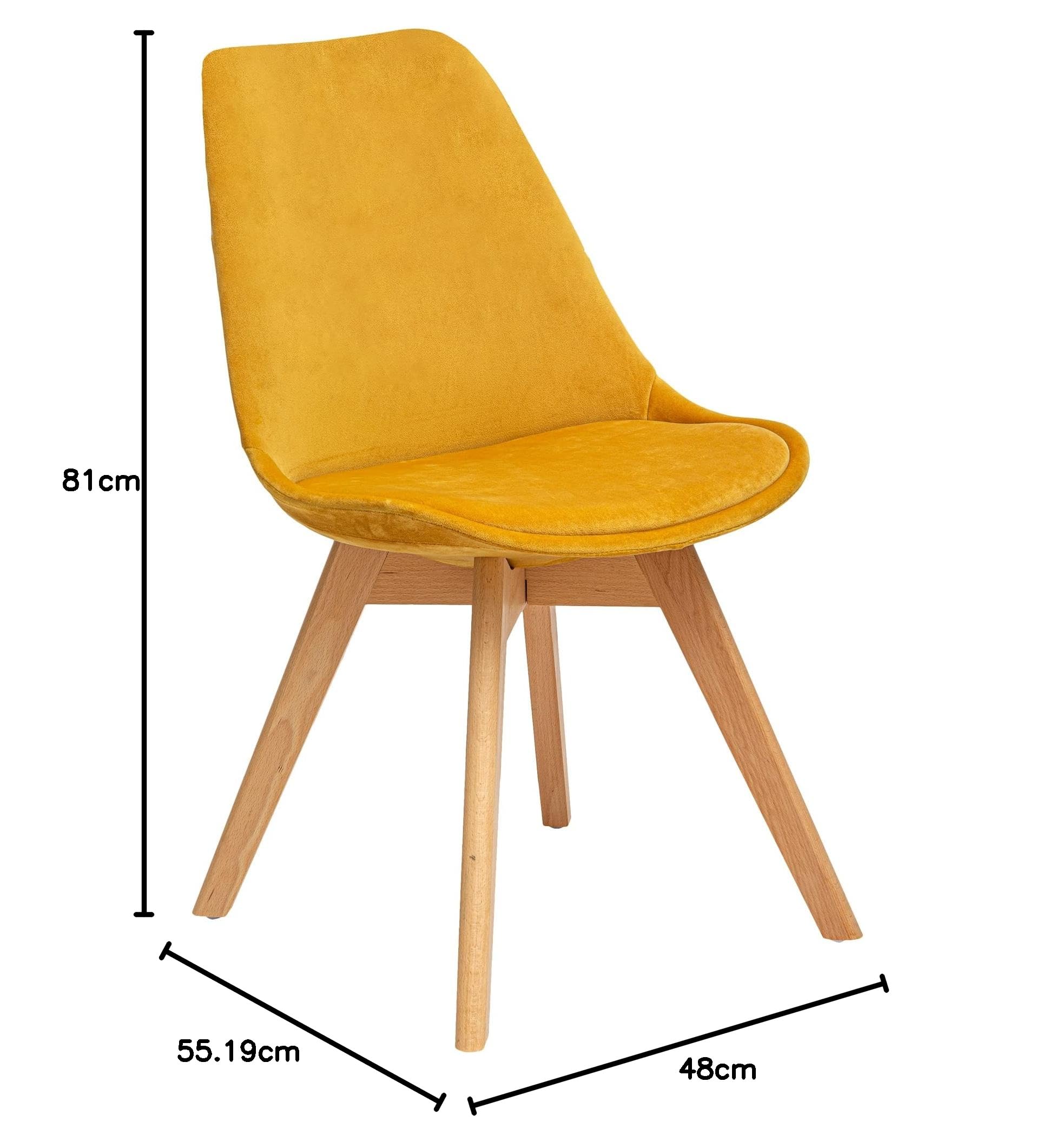 Giallo Ocra Sedie Scandinave Maison Du Monde Sedia In Stile