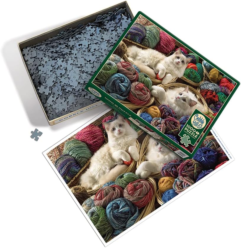 Cobble Hill 1000 Piece Puzzle - Ragdolls - Sample Poster Included