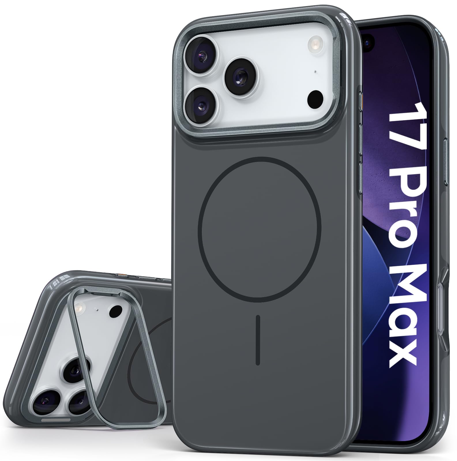 Amazon.co.jp: Vihibii iPhone 17 Pro Max ケース スタンド付き