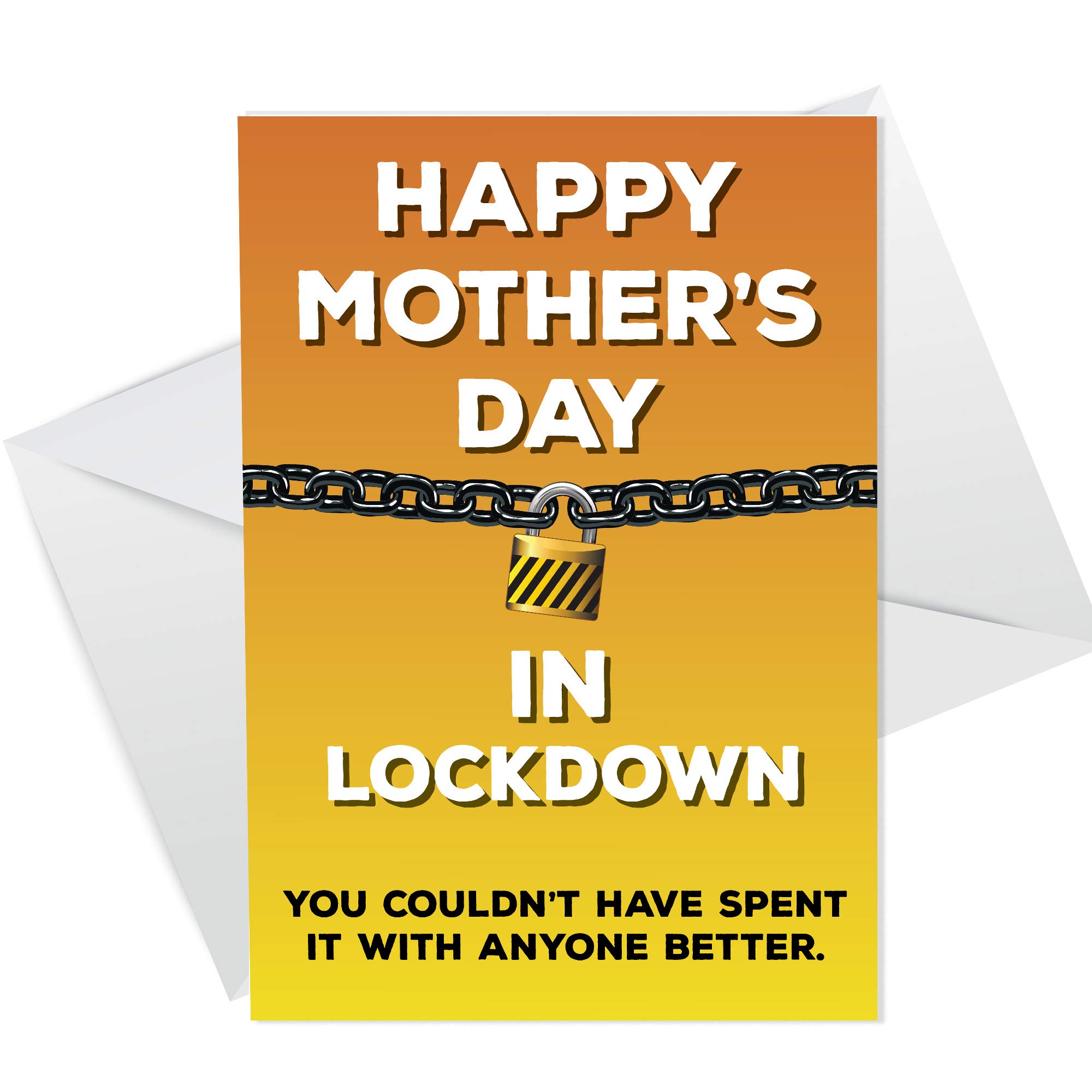 Funny Mothers Day Card For Mum Lockdown Design Novelty Card For Mum