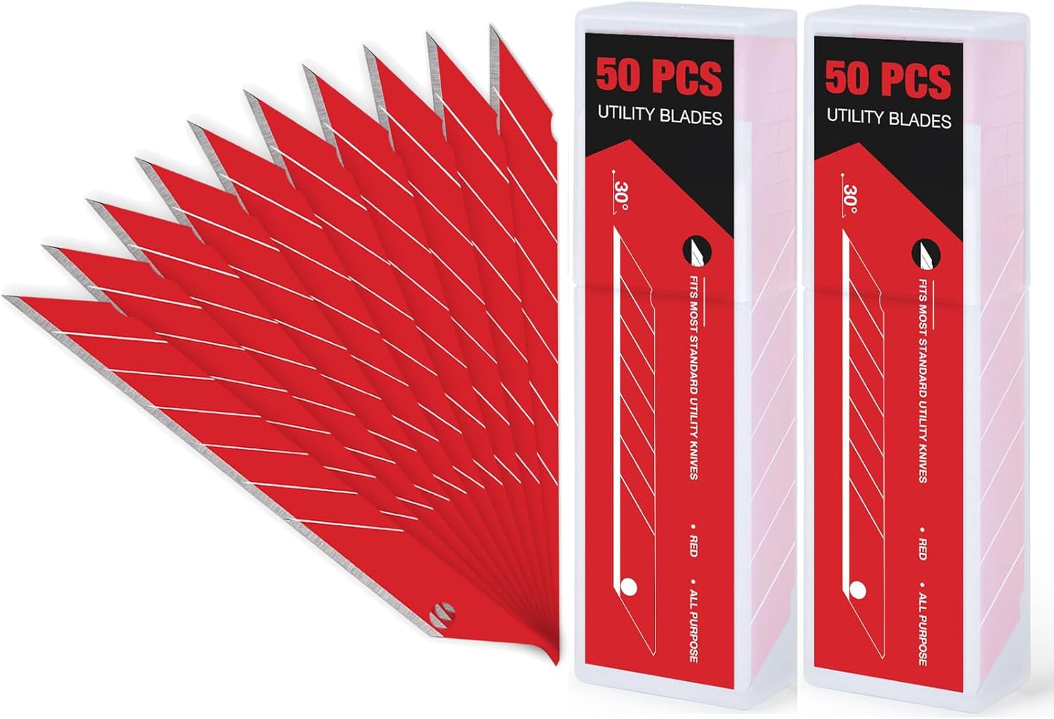 Gomake Snap Off 9mm Knife Replacement Blades for 9MM Universal Knife