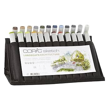 Copic 110色　スケッチ + ウォレット Amazon | Copic Markersスケッチランドスケープアーチスケッチ