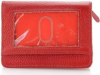 Lock Wallet Ultra Slim Compact Fits In Pockets Purses 18 sleeves RFID Blocking Wallet for Men Women (Red)