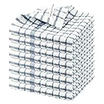 Nialnant 8 Pack Kitchen Towels and Dishcloths Sets,100% Cotton Soft Absorbent Quick Drying Dish Towels for Kitchen,Washing Dishes-Little Blue Plaid,12 x 12 in