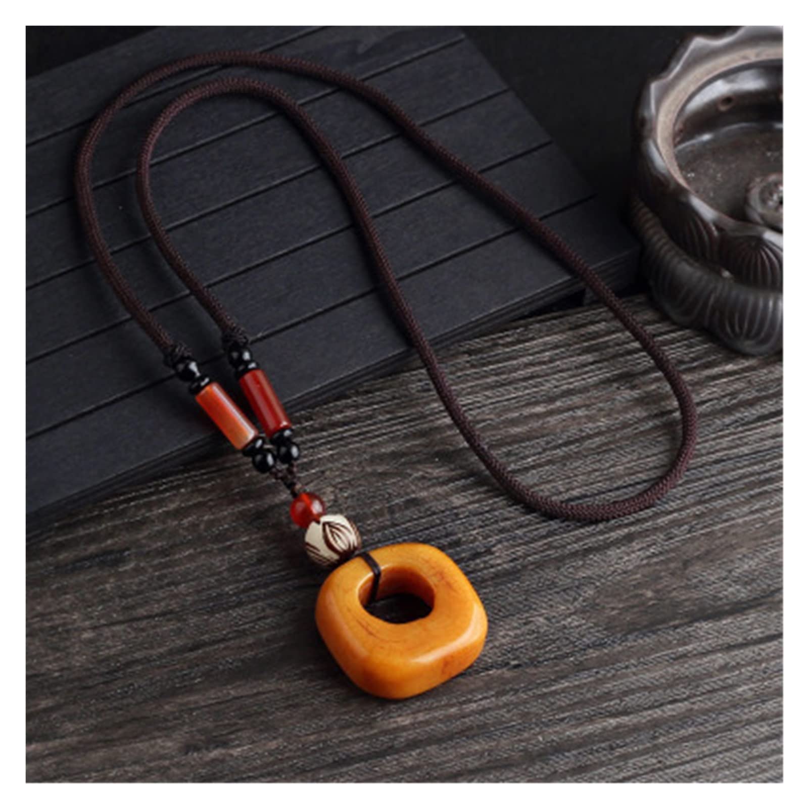 Amazon.co.jp: ネックレス オリジナル天然ラクダの骨のペンダント