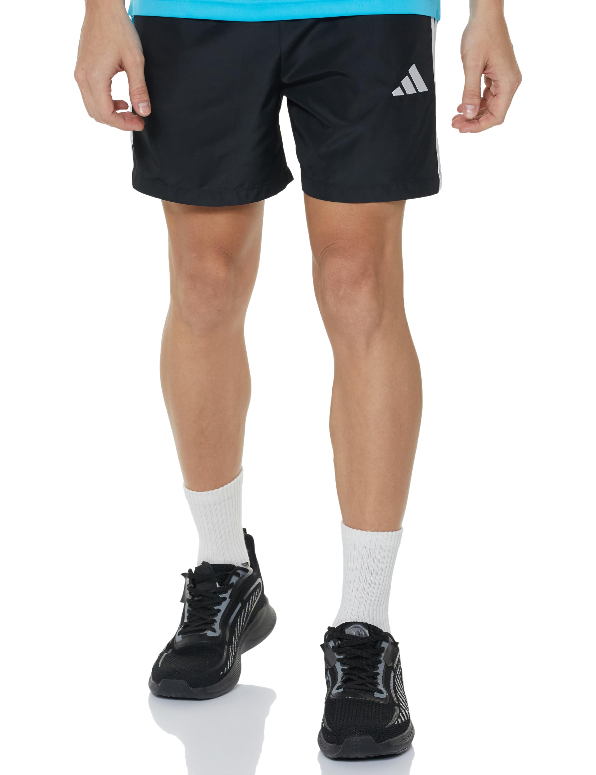 adidas Men M 3S Chelsea Casual Stripes Polyester Shorts Black- S-picture-21
